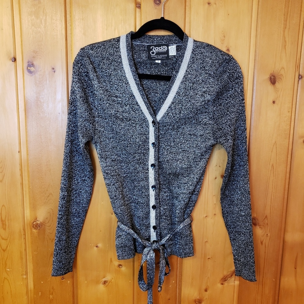 Vintage Zado Metallic Thread Cardigan